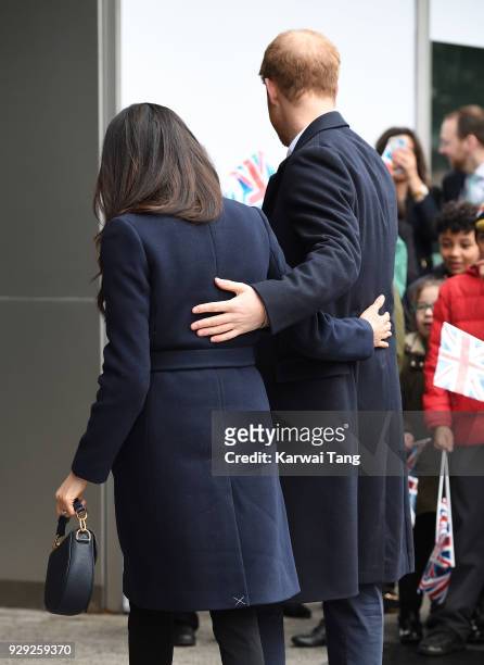 Prince Harry and Meghan Markle visit Millennium Point on March 8, 2018 in Birmingham, England.