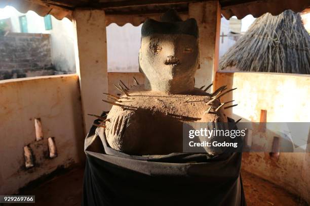 Female voodoo fetish statue. Togoville, Togo.