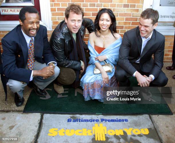 Dr. Ben Carson MD, Greg Kinnear, Wen Yann Shih and Matt Damon