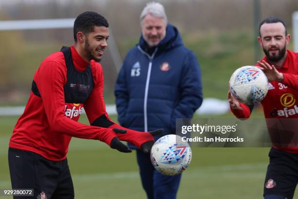 Jake Clarke-Salter during a Sunderland training session at The Academy of Light on March 8, 2018 in Sunderland, England.