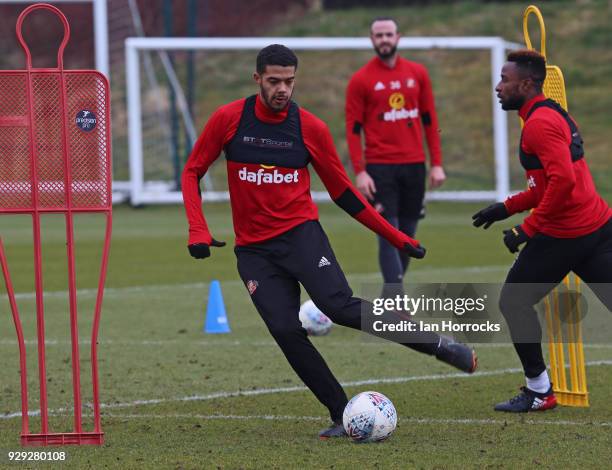 Jake Clarke-Salter during a Sunderland training session at The Academy of Light on March 8, 2018 in Sunderland, England.