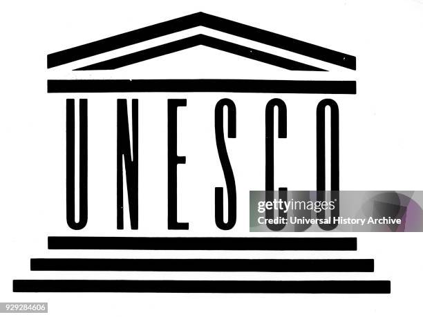 Official logo for UNESCO . Dated 20th Century.