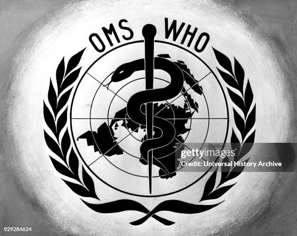 Official logo for the World Health Organisation a specialised agency of the United Nations. Dated 20th Century.