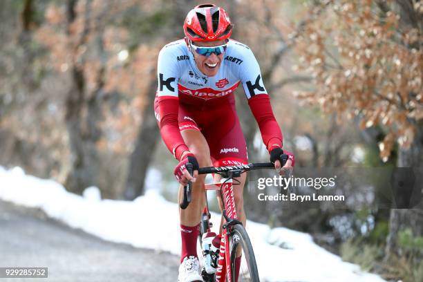 Nils Politt of Germany and Katusha-Alpecin rides during the 76th Paris - Nice 2018 / Stage 5 a 165km stage from Salon-de-Provence to Sisteron on...