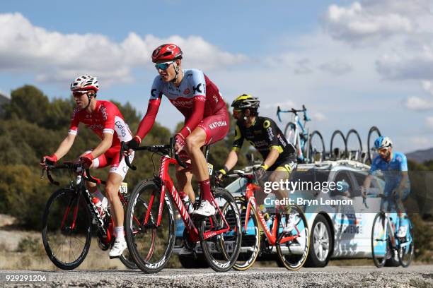 Nils Politt of Germany and Katusha-Alpecin, Nicolas Edet of France and Cofidis, Solutions Credits, Jerome Cousin of France and Direct Energie, Julien...