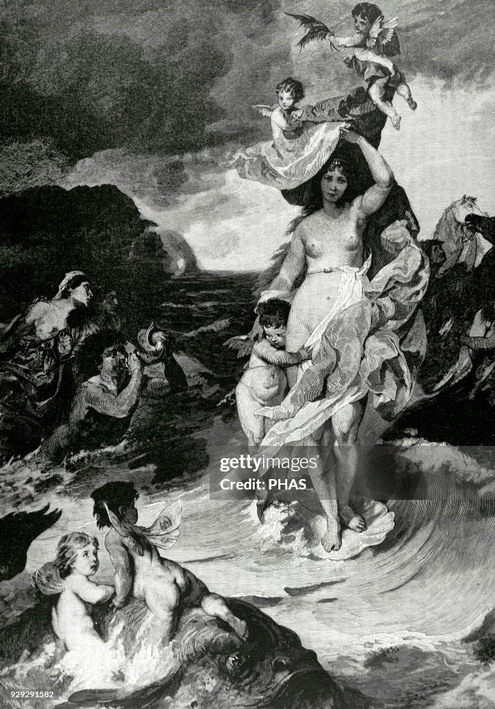 Venus Anadyomene or Venus Rising From the Sea.