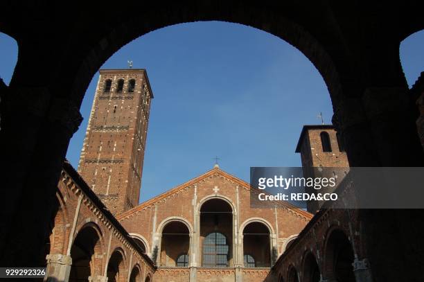 Sant'Ambrogio church. Milan. Lombardy. Italy. Europe.