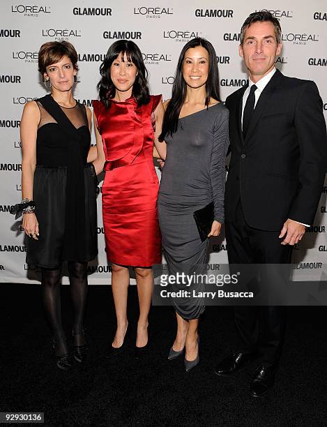 Glamour magazine�s Editor-in-Chief Cindi Leive, Journalist Laura Ling, Journalist Euna Lee and SVP & Publishing Director Bill Wackermann attend the...