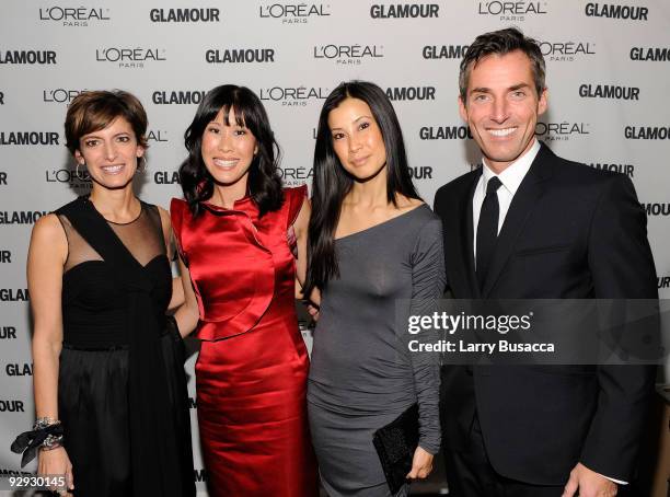 Glamour magazine�s Editor-in-Chief Cindi Leive, Journalist Laura Ling, Journalist Euna Lee and SVP & Publishing Director Bill Wackermann attend the...