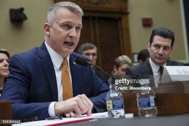 Rick Bright, deputy assistant secretary for preparedness and response for Health and Human Services , speaks during a House Oversight and...