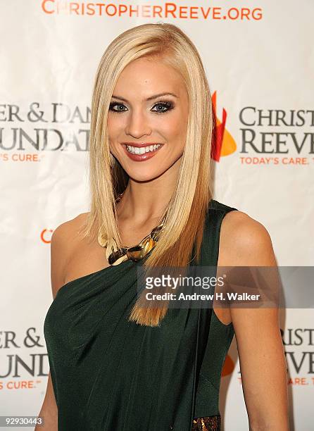 Miss USA Kristen Dalton attends the Christopher & Dana Reeve Foundation 19th Annual "A Magical Evening" Gala at the Marriott Marquis on November 9,...