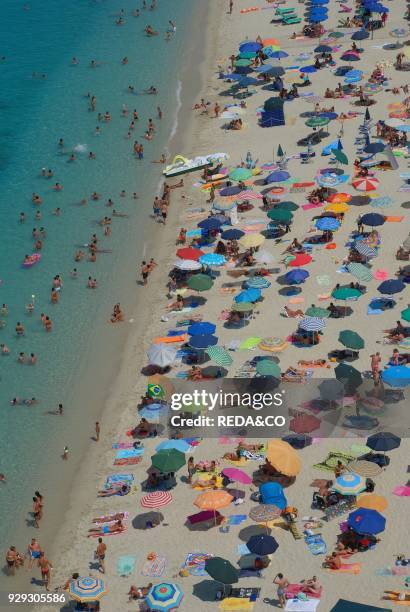 Beach of Tropea. Costa degli Dei. Calabria. Italy. Europe.