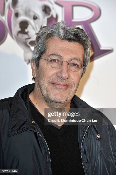 French Actor and director Alain Chabat attends the premiere of the directors Claude Berry and Francois Dupeyron's film 'Tresor' at Cinema Gaumont...