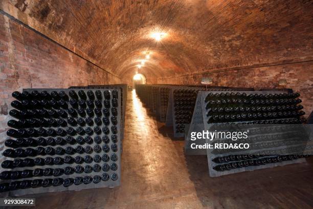 Contratto cellar wine cathedral in Canelli. Asti. Piemonte. Italy. Europe.