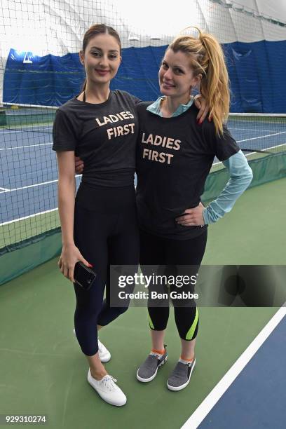 Guests attend as Keds celebrates International Women's Day with Violetta Komyshan at Manhattan Plaza Racquet Club on March 8, 2018 in New York City.