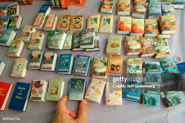 Miniature books at the Miami Book Fair International.