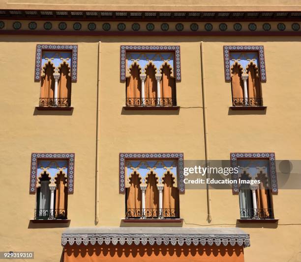 Plaza del Triumfo Puente shop front facade in Moorish style Cordoba Spain.