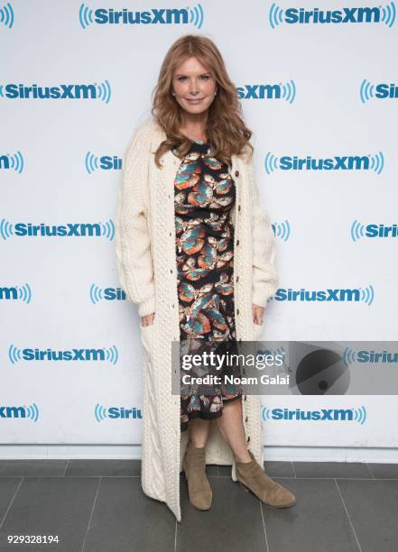 Actress Roma Downey visits the SiriusXM Studios on March 8, 2018 in New York City.