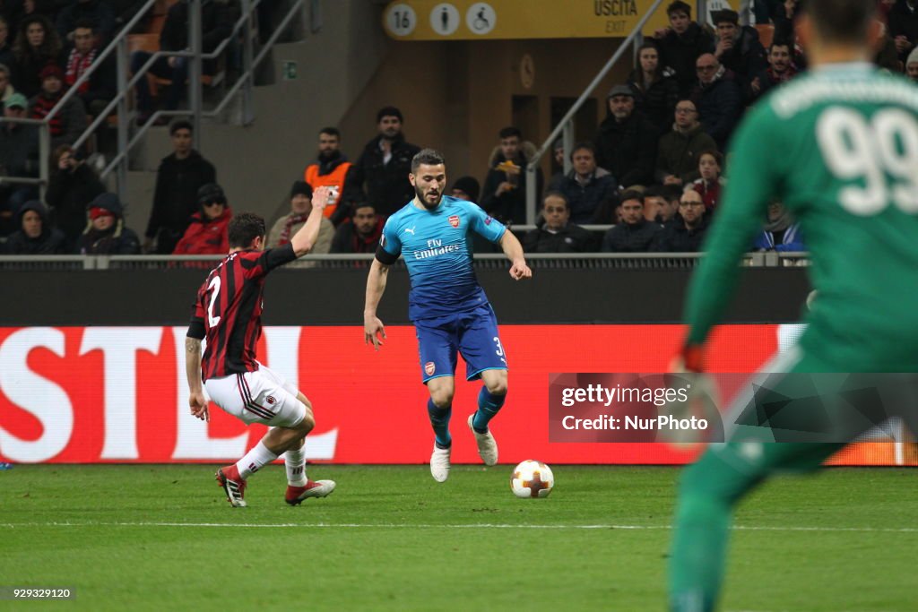 AC Milan v Arsenal - UEFA Europa League Round of 16: First Leg