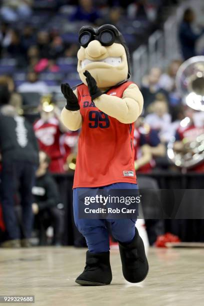 The Dayton Flyers mascot is shown in the second half of the Flyers and Virginia Commonwealth Rams game during the second round of the Atlantic 10...