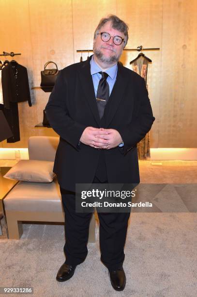 Guillermo Del Toro attends Giorgio Armani's celebration of 'The Shape of Water' hosted by Roberta Armani on March 3, 2018 in Beverly Hills,...