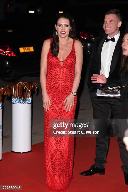 Danielle Lloyd and Michael O'Neill attend the Pride Of Birmingham Awards 2018 at University of Birmingham on March 8, 2018 in Birmingham, England.