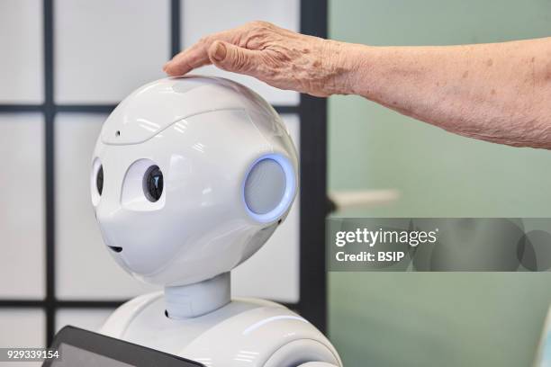 Lab at Inserm, which studies cognitive sciences and robot-human communication. The team works with two robots. With Pepper, research is oriented to...