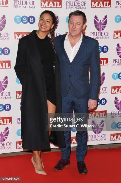 Laura Rollins and Chris Walker attend the Pride Of Birmingham Awards 2018 at University of Birmingham on March 8, 2018 in Birmingham, England.