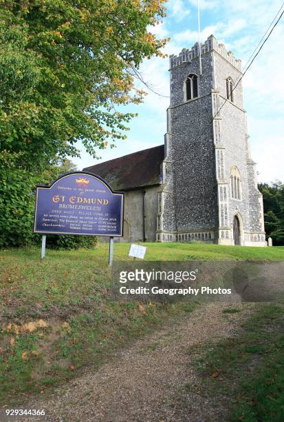 Church of Saint Edmund, Bromeswell, Suffolk, England, UK.