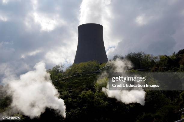 Europe. Italy. Tuscany. Maremma. Monterotondo Marittimo. Geothermal Park. Boraciferous Soffione.