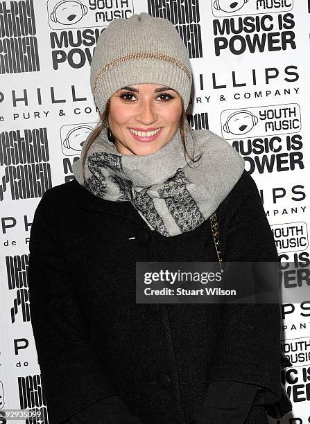 Actress Emma Pierson attends the Destroy/Rankin - private view at Phillips De Pury and Company on November 9, 2009 in London, England.