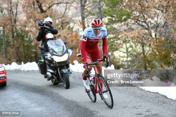 Nils Politt of Germany and Katusha-Alpecin rides during the 76th Paris - Nice 2018 / Stage 5 a 165km stage from Salon-de-Provence to Sisteron on...