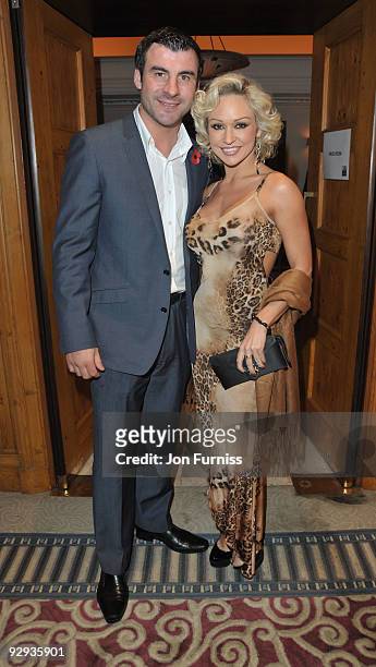 Joe Calzaghe and Kristina Rihanoff attends the MTV Staying Alive Foundation launch party for documentary 'Travis McCoy's Unbeaten track' and single...
