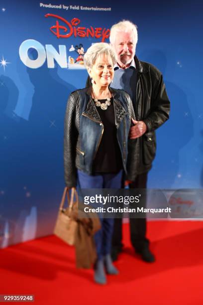 Dagmar Frederic and partner Ehemann Klaus Lenk attends the Disney on Ice premiere 'Fantastische Abenteuer' at Velodrom on March 8, 2018 in Berlin,...