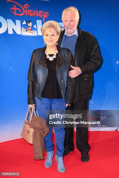 Dagmar Frederic and partner Ehemann Klaus Lenk attends the Disney on Ice premiere 'Fantastische Abenteuer' at Velodrom on March 8, 2018 in Berlin,...