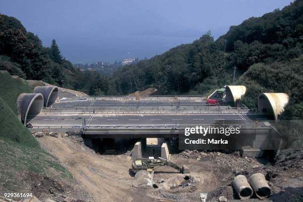 Works In Voltri-sempione Highway.