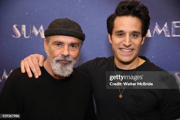 Bruce Sudano and Jared Zirilli attend the Meet & Greet for "Summer: The Donna Summer Musical" on March 8, 2018 at the New 42nd Street Studios, in New...