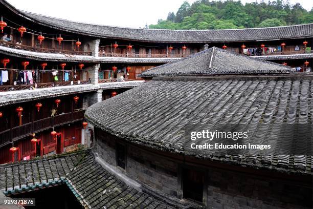 China, Fujian Province, Nanjin Village, Tulou House.