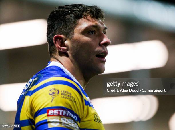 Leeds Rhinos' Ryan Hall during the Betfred Super League Round 5 match between Leeds Rhinos and Hull FC at Headingley Carnegie Stadium on March 8,...