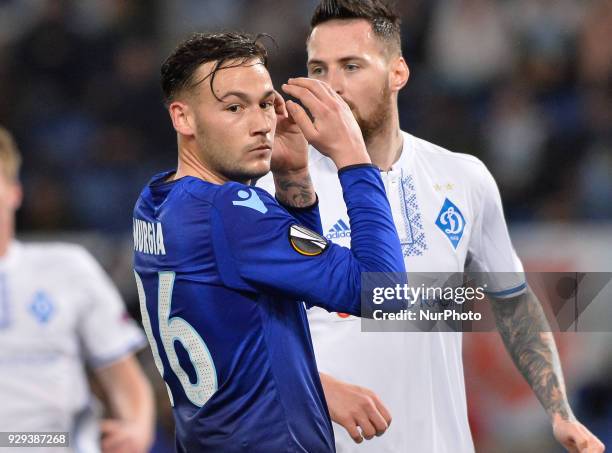 Alessandro Murgia during the Europe League football match S.S. Lazio vs Dynamo Kyiv Kiev at the Olympic Stadium in Rome, on march 08, 2018.