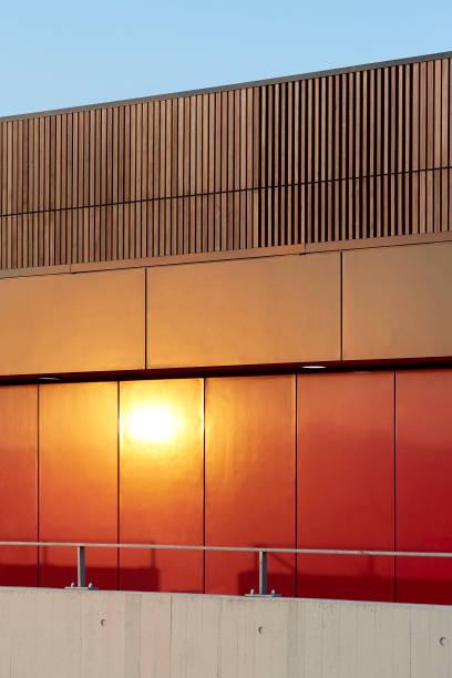 Red Panel Cladding 489 Red Cladding Stock Photos, High-Res Pictures, and Images - Getty Images