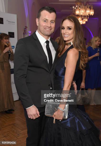 Shay Given and Rebecca Gibson attends the Hope and Homes for Children 'Once Upon A Time Ball' at One Marylebone on March 8, 2018 in London, England.