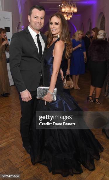 Shay Given and Rebecca Gibson attends the Hope and Homes for Children 'Once Upon A Time Ball' at One Marylebone on March 8, 2018 in London, England.