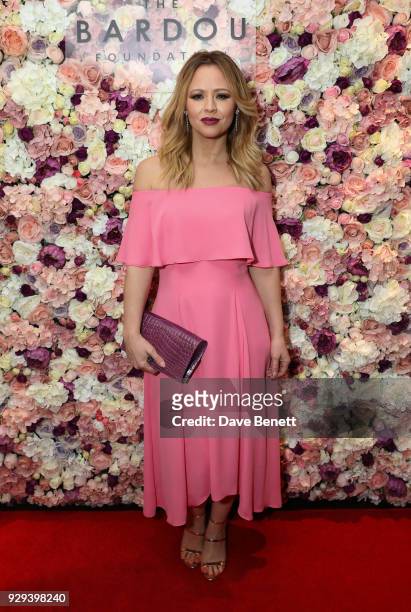 Kimberley Walsh attends The BARDOU Foundation's International Women's Day IWD private dinner at The Hospital Club on March 8, 2018 in London, England.