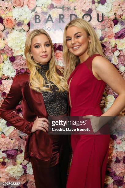 Lilly Mackie and Tallia Storm attend The BARDOU Foundation's International Women's Day IWD private dinner at The Hospital Club on March 8, 2018 in...