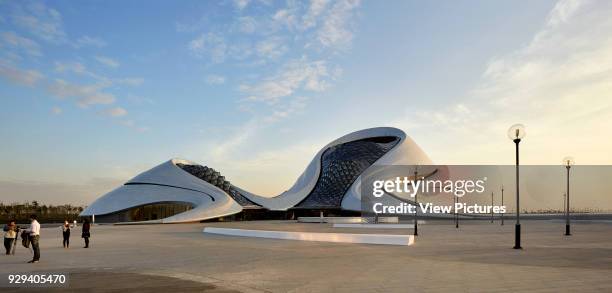 Landscaped open piazza in front of building. Harbin Opera House, Harbin, China. Architect: MAD Architects, 2015.