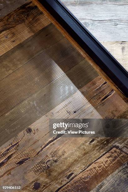 Detail of reclaimed 16th century flooring. 54 Brooks Mews, London, United Kingdom. Architect: Stiff + Trevillion Architects, 2016.