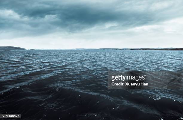 sea with clouds - pacific ocean bildbanksfoton och bilder