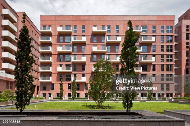 Luxury apartments at East Village London, formerly the Athletes Village part of the 2012 Olympic site, Stratford.