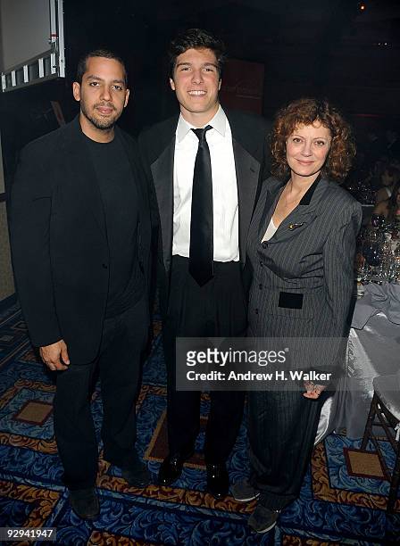 Magician David Blaine, Will Reeve and actress Susan Sarandon attend the Christopher & Dana Reeve Foundation 19th Annual "A Magical Evening" Gala at...